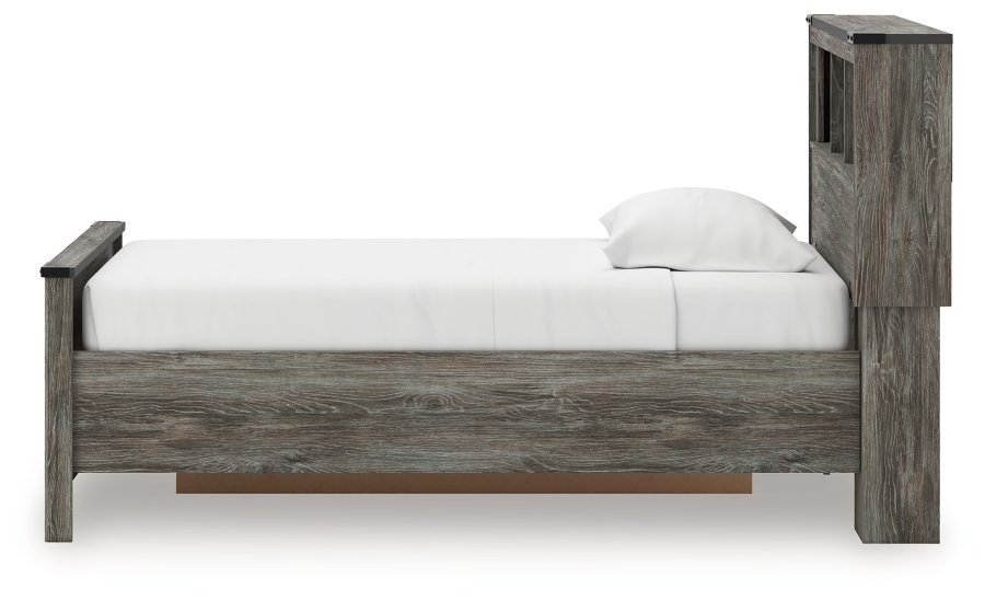 Frandern Twin Bookcase Bed with Storage, Dresser and Mirror - image 15