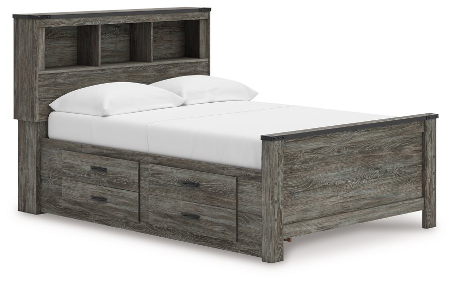 Frandern Full Bookcase Bed with Storage, Dresser and Mirror - image 10