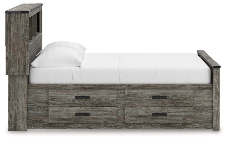 Frandern Full Bookcase Bed with Storage, Dresser and Mirror - image 13