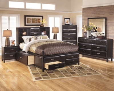 Kira King Storage Bed With 8 Drawers Ashley Furniture Homestore