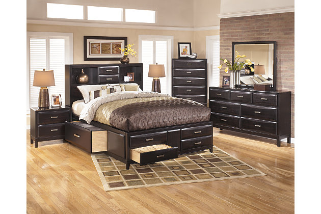 kira queen storage bed | ashley furniture homestore