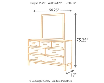 Kira Dresser And Mirror Ashley Furniture Homestore