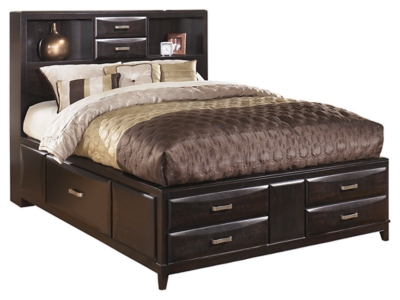 Kira Queen Storage Bed With 8 Drawers Ashley Furniture Homestore