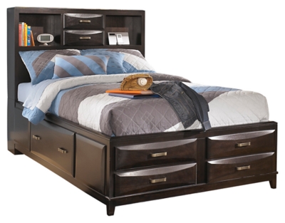 Kira Full Storage Bed with 7 Drawers | Ashley Furniture ...