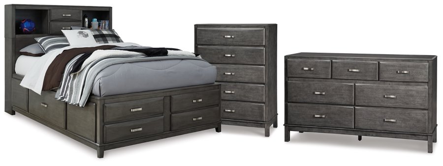 Caitbrook Full Storage Bed, Dresser and Chest - image 1