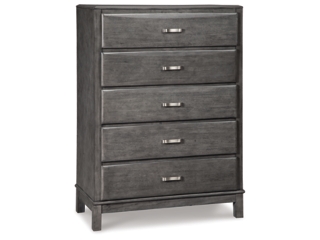 The Caitbrook Gray King Storage Bed With 8 Drawers is available at Complete  Suite Furniture, serving the Pacific Northwest.