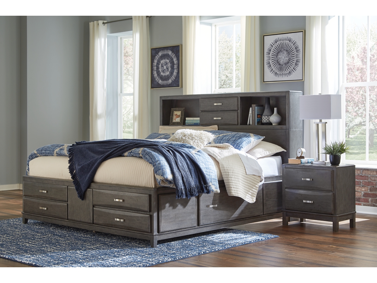 Caitbrook California King Storage Bed with 8 Drawers