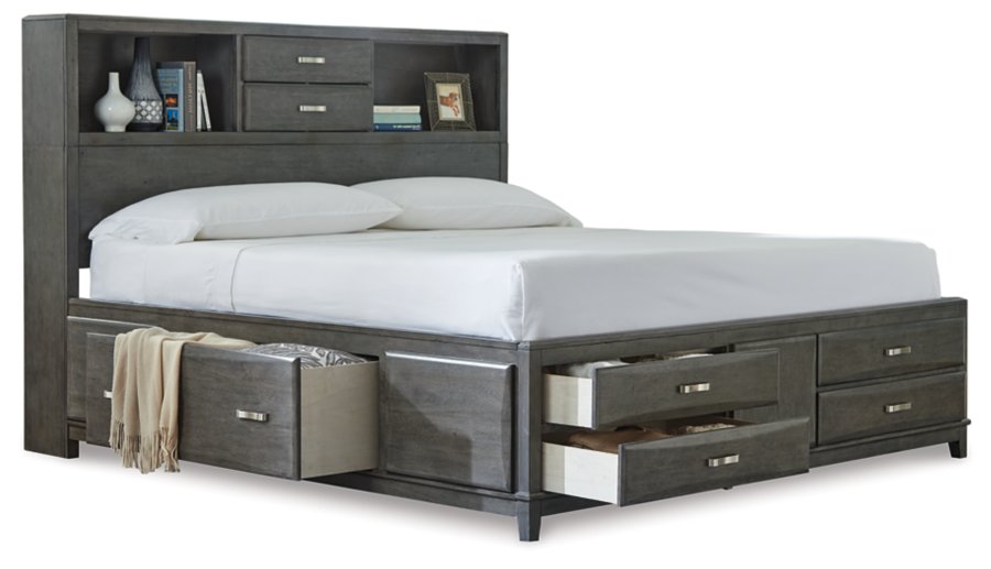 Cama tamaño King, tocador, espejo y mesita de noche Caitbrook - image 3