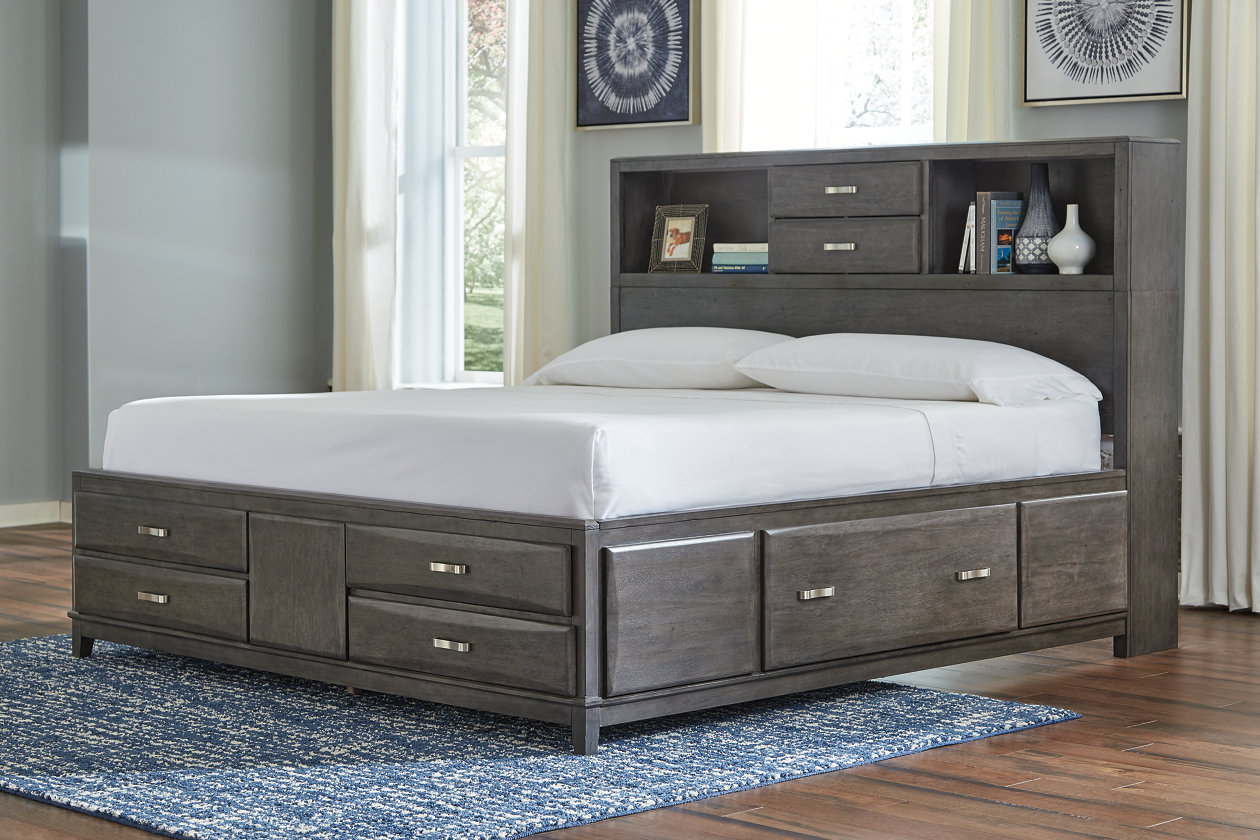 Caitbrook Queen Storage Bed With 8, What Is A Storage Bed