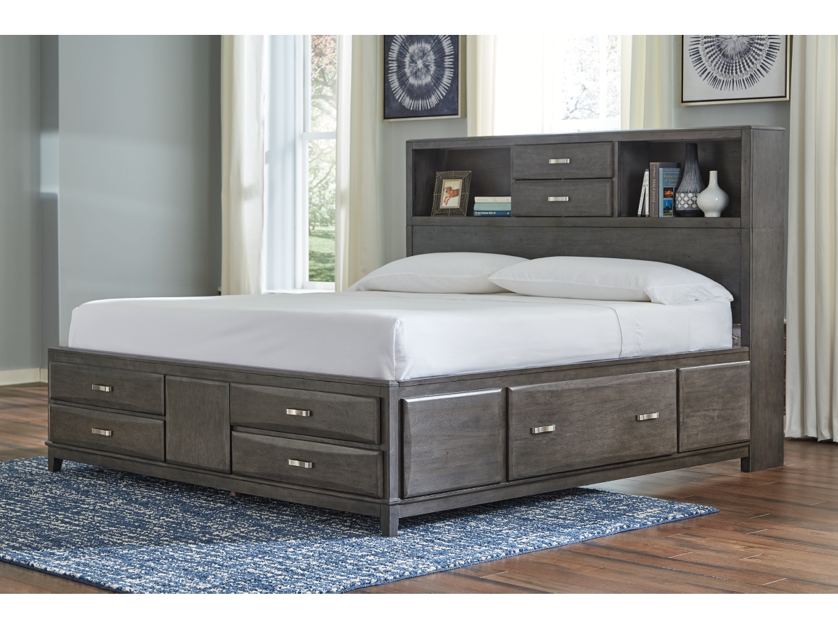 Ashley furniture bed store frame with storage