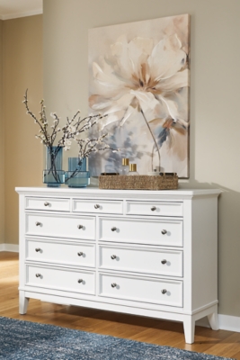 B480-31 Trulani 9 Drawer Dresser, White sku B480-31