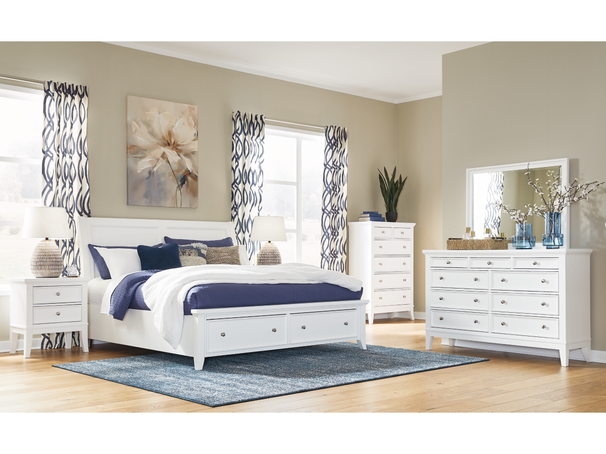 Trulani King Sleigh Storage Bed | Ashley