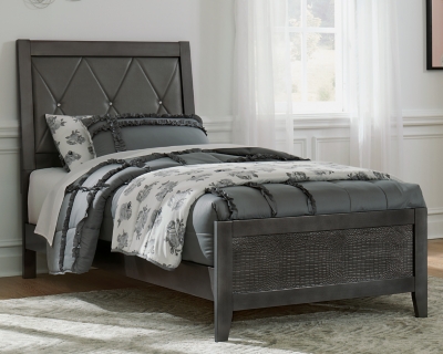 Delmar Twin Upholstered Panel Bed