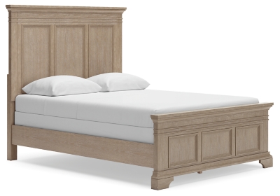 Vallardia Queen Panel Bed, Light Grayish Brown, large