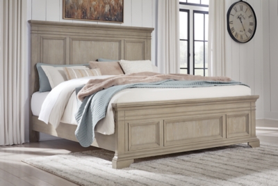 Vallardia Queen Panel Bed, Light Grayish Brown, rollover