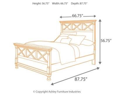 Kaslyn Queen Panel Bed, White, large