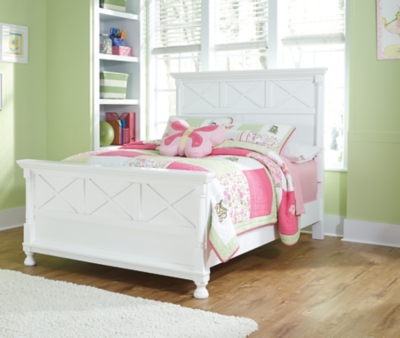 Kaslyn Queen Panel Bed, White, rollover