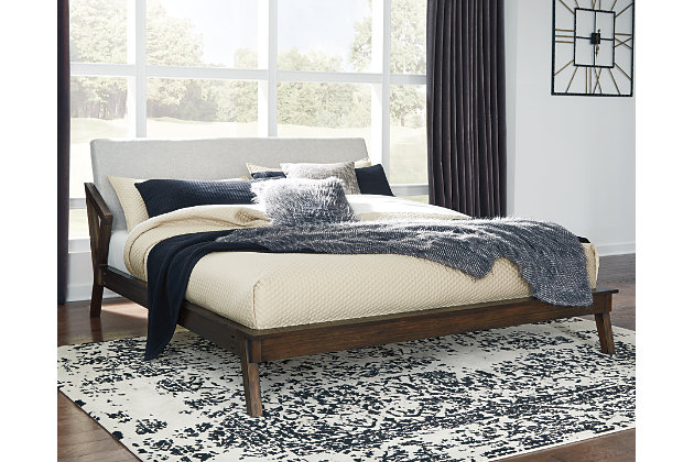 Kisper Queen Upholstered Platform Bed, King Size Electric Adjustable Bed Frame Ashley Furniture