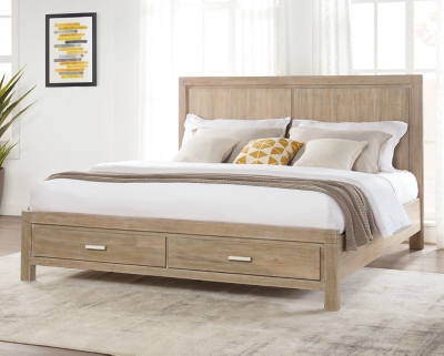 Ambrosh Queen Panel Bed with Storage