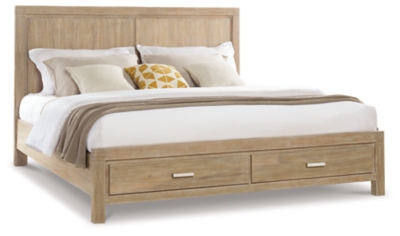 Ambrosh King Panel Bed with Storage