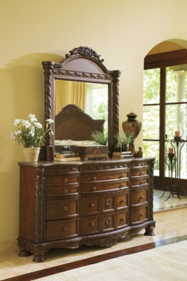 Mirror dresser on sale ashley furniture