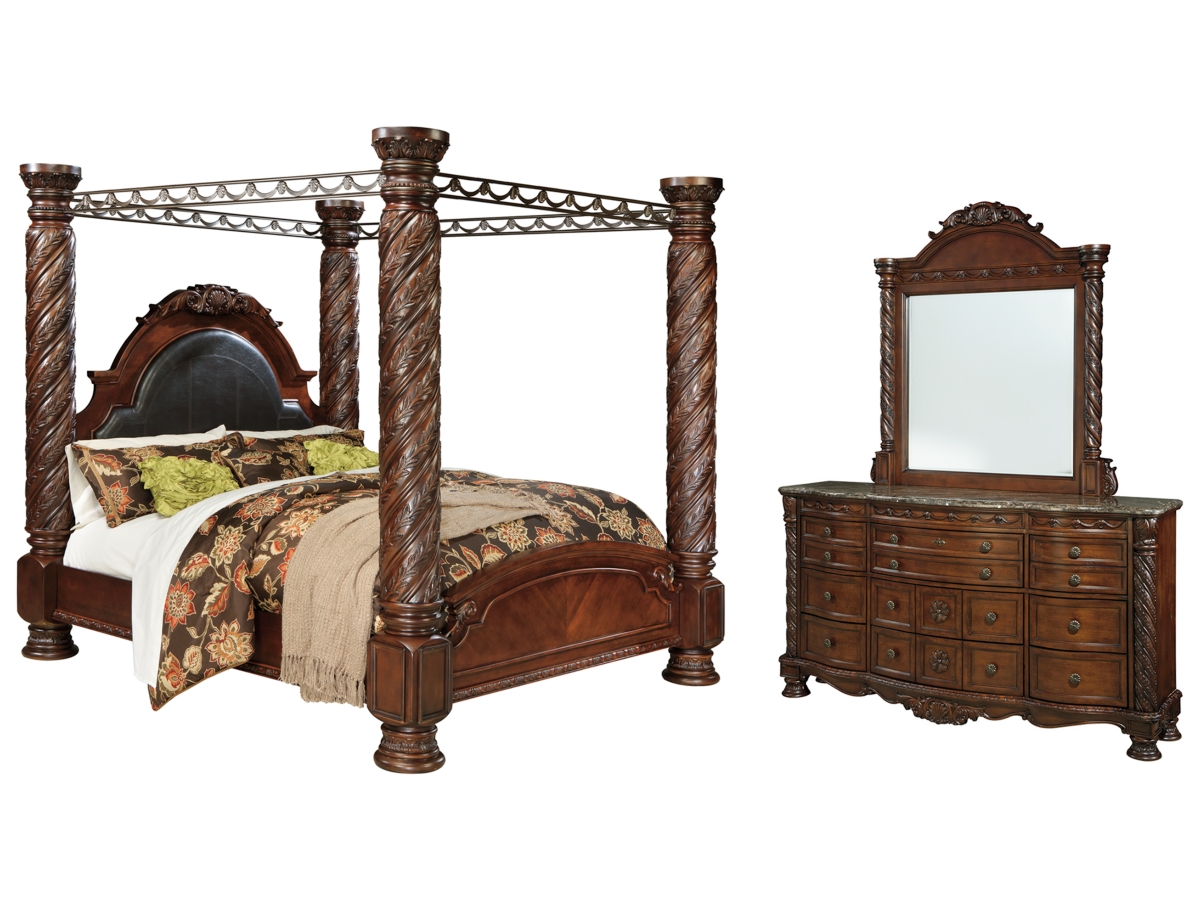 Ashley furniture canopy bedroom sets discount