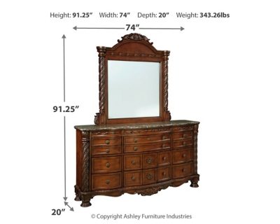 North Shore Dresser And Mirror Ashley Furniture Homestore