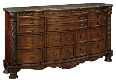 B553-131 North Shore Dresser, Dark Brown sku B553-131