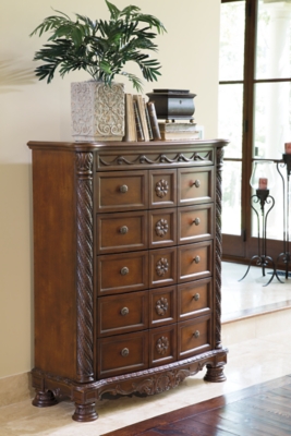 B553-46 North Shore Chest of Drawers, Dark Brown sku B553-46