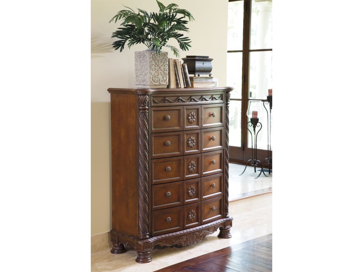 North shore chest by ashley furniture discount