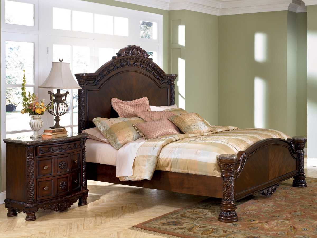Ashley furniture north shore bed discount