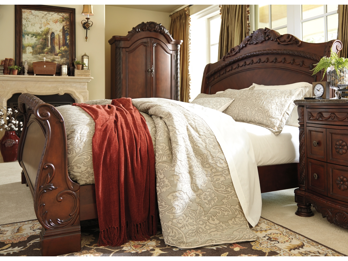North Shore King Sleigh Bed Ashley