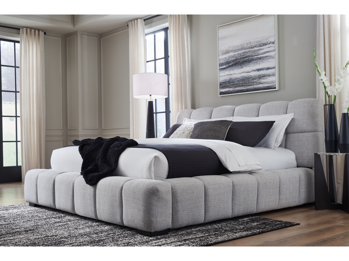 Jesstean Queen Next-Gen Nuvella™ Performance Fabric Bed | Ashley