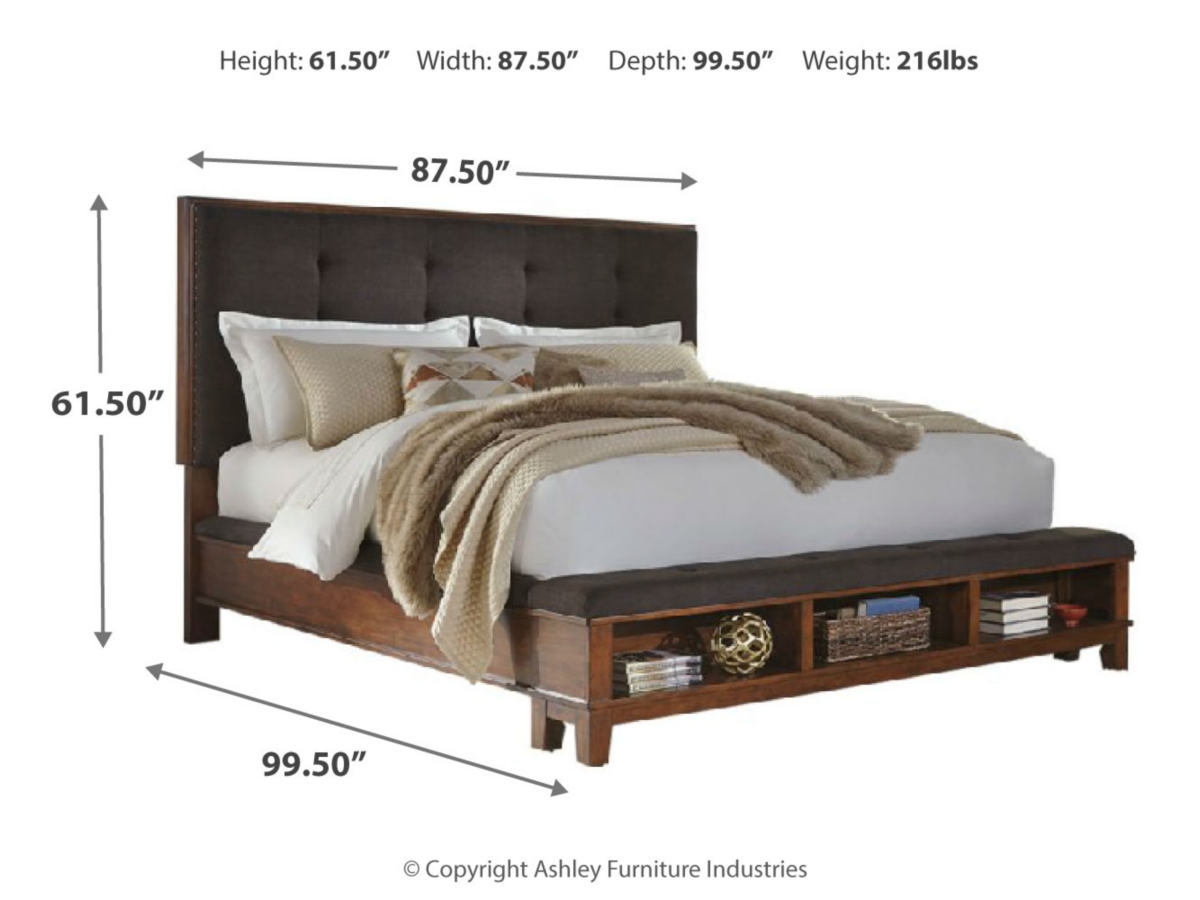 Ralene King Upholstered Panel Bed Ashley