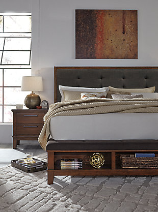 Ralene Queen Upholstered Panel Bed Ashley Furniture Homestore