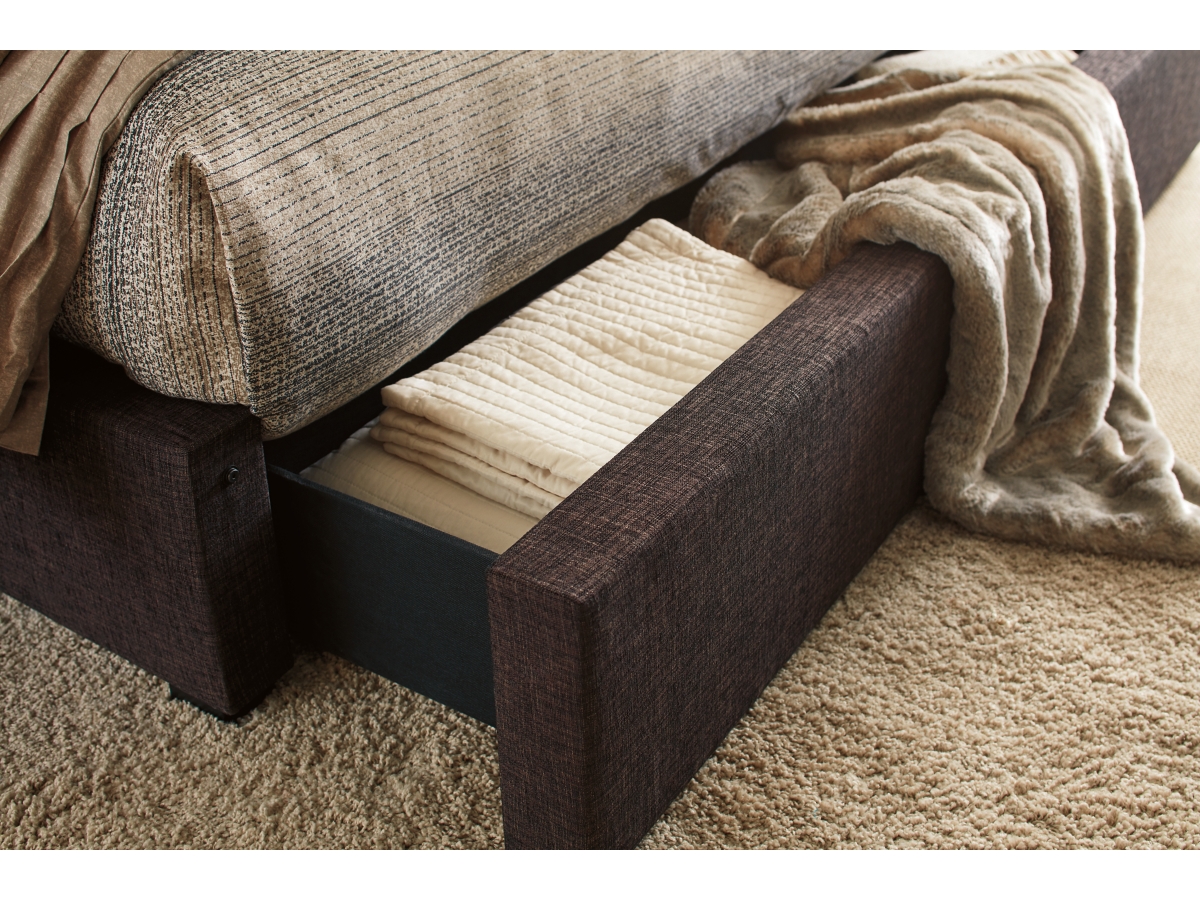 Norrister King Upholstered Upholstered Bed with 1 Large Storage Drawer Ashley