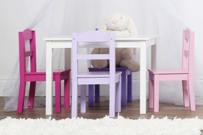 Kids table discount with four chairs