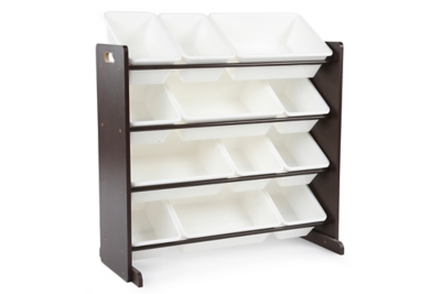 espresso toy organizer with bins