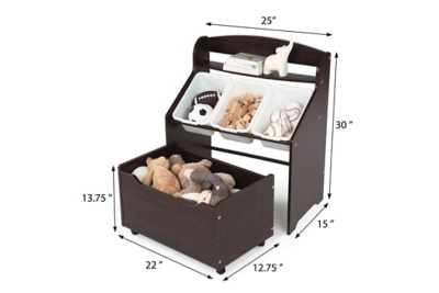 3 tier toy storage unit