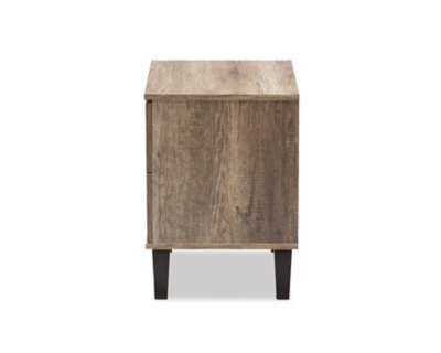 Ashley SM Maylee 2-Drawer Wood Veneer Nightstand - Thumbnail 4