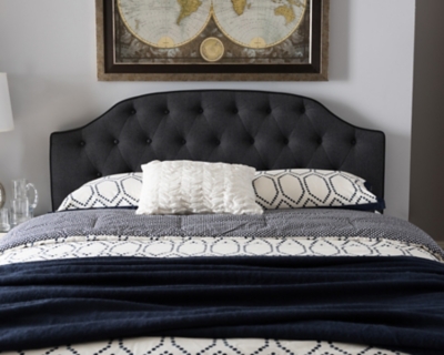 Dark gray deals headboard queen