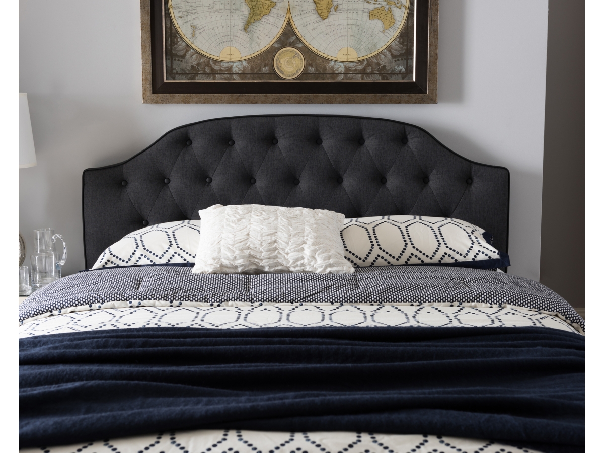 Button Tufted Upholstered Headboard