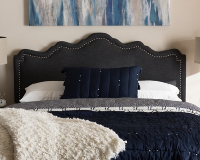 B600000121 Nadeen King Headboard, Dark Gray sku B600000121