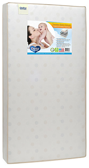 Delta Children Twinkle Stars Deluxe Crib And Toddler Mattress, , large