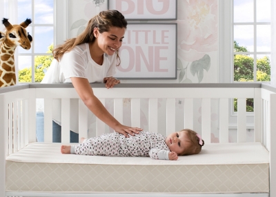 Delta Children Twinkle Stars Supreme Crib And Toddler Mattress, , rollover