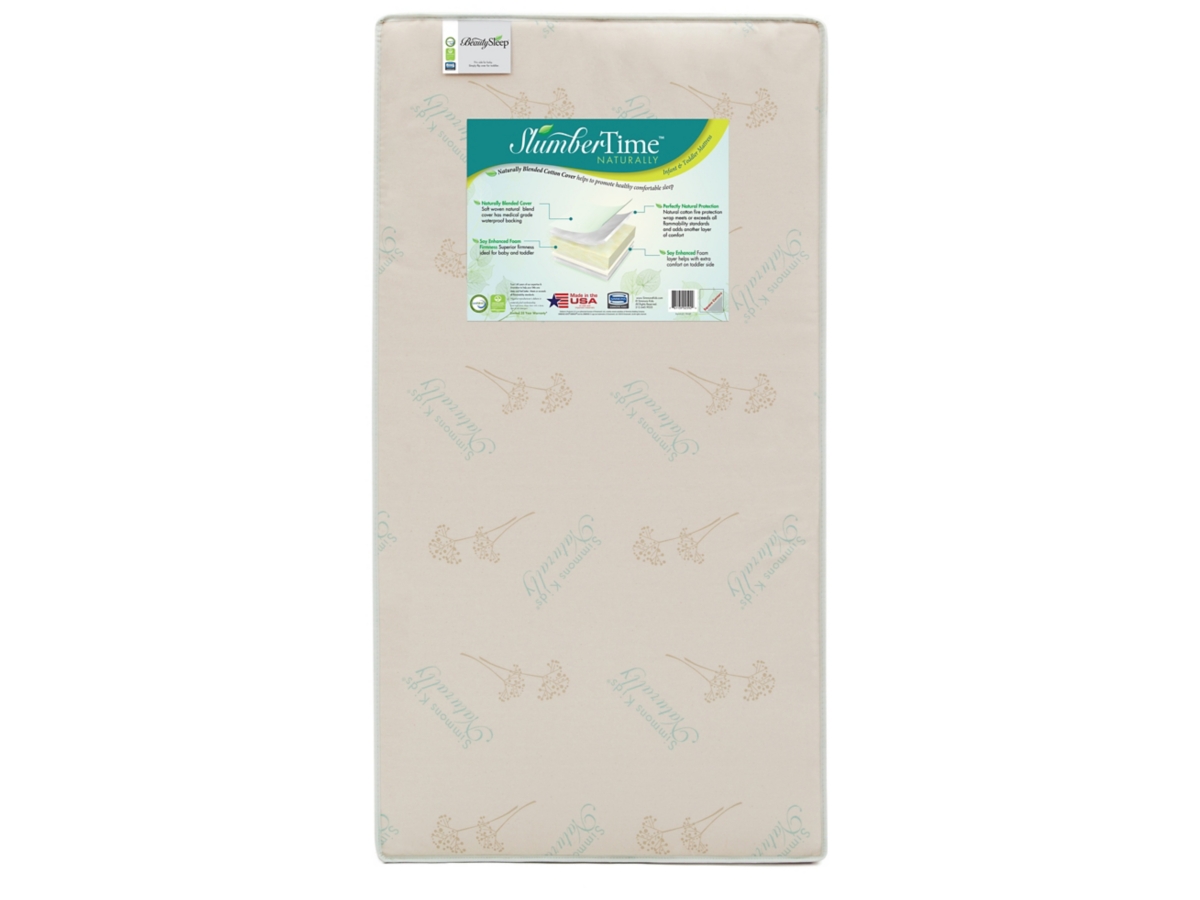 Delta Children Beautyrest Slumbertime Naturally Crib And Toddler Mattress, , large