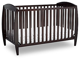 Delta Children Taylor 4-in-1 Convertible Baby Crib, Dark Chocolate, large