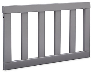 Delta Children Toddler Guardrail, Gray, rollover