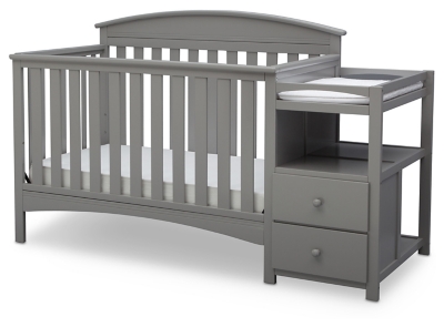 baby crib with changing station