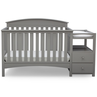 Delta Children Delta Children Abby Convertible Baby Crib And Changer, Gray, large